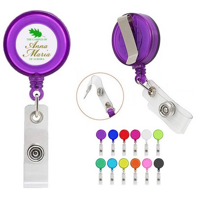Retractable Badge Reel (25 colors)